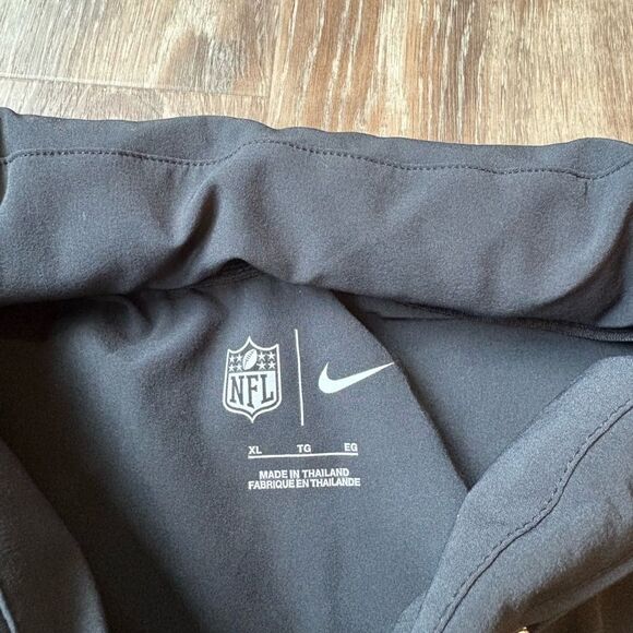 NIKE DRI-FIT NEW YORK JETS NFL ONFIELD Men BLACK STAY COOL SS RAIN JACKET - Picture 6 of 7
